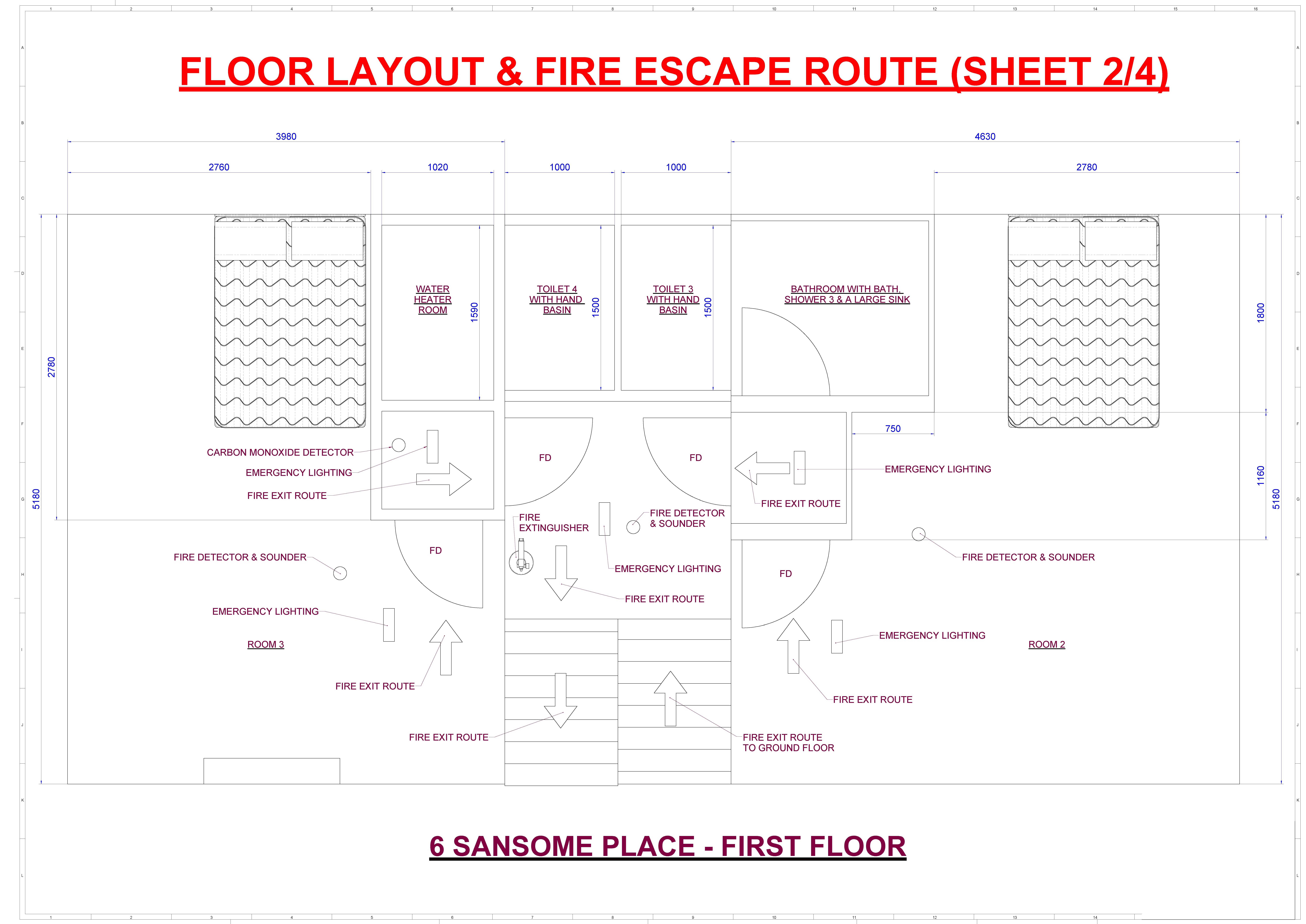 6 Sansome Place Floor Layout - 1st Floor