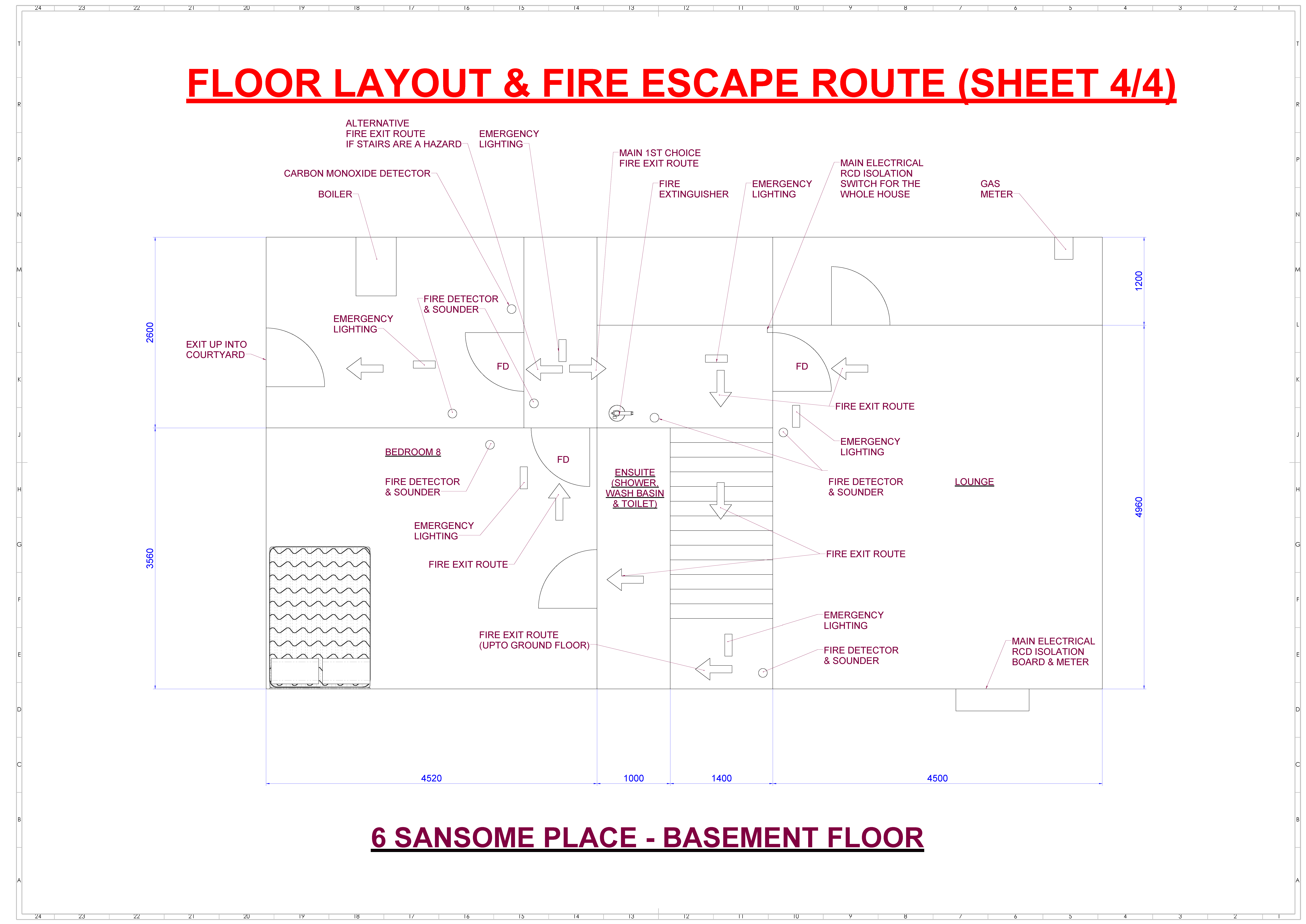 6 Sansome Place Floor Layout - Basement